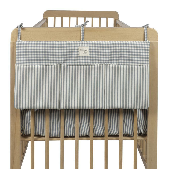 Organizador para Berço Walking Mum Praliné Vichy/Strips Matcha