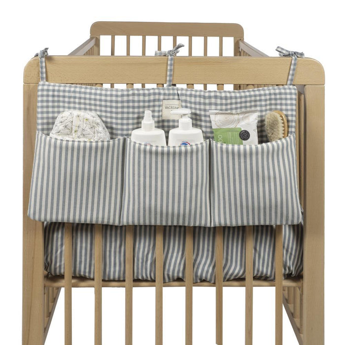 Organizador para Berço Walking Mum Praliné Vichy/Strips Matcha