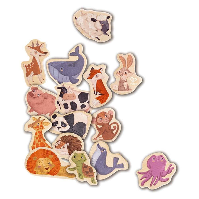 Animales Magnéticos de Madera 30 Piezas