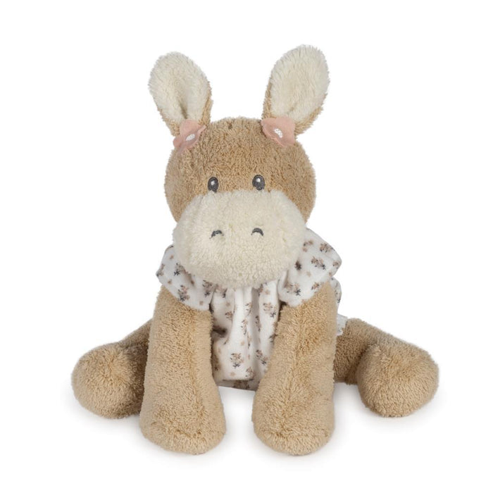 Peluche Walking Mum Donkey Botton Flowers 26cm