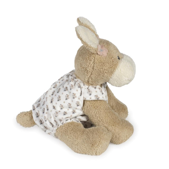 Peluche Walking Mum Donkey Botton Flowers 26cm