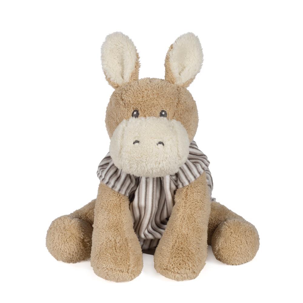 Burro Mamá Paseando con Tiras de Botones, Peluche de 26 cm
