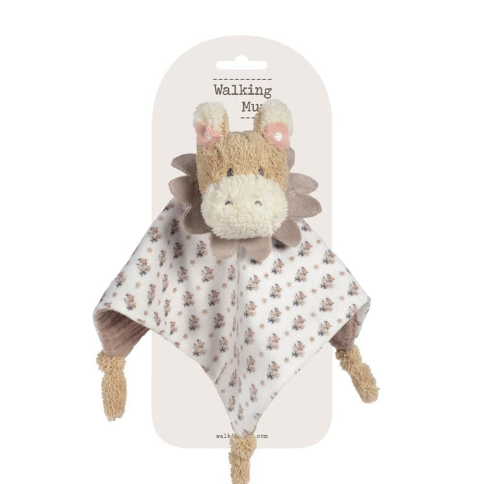 Doudou Walking Mum Donkey Botton Flowers 25x25cm
