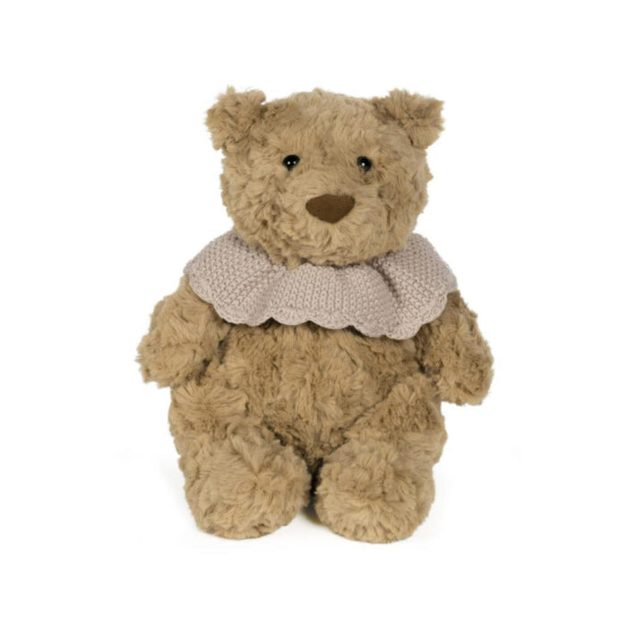 Peluche Pasito a Pasito Urso com Gola em Tricot Pink 29cm