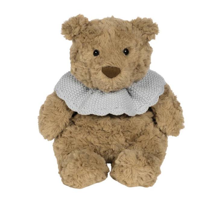 Peluche Pasito a Pasito Urso com Gola em Tricot Blue 29cm