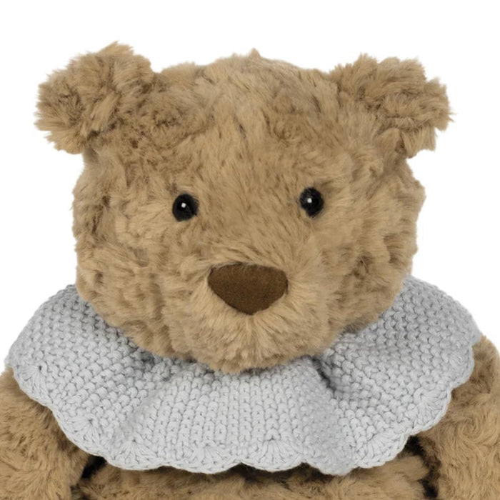 Peluche Pasito a Pasito Urso com Gola em Tricot Blue 29cm