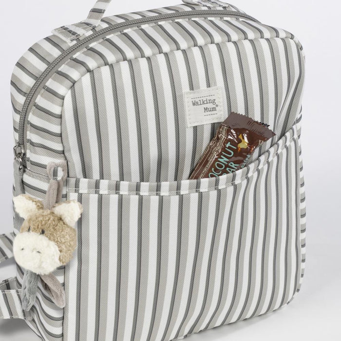 Mochila Pequena Walking Mum Botton Strips 23cm