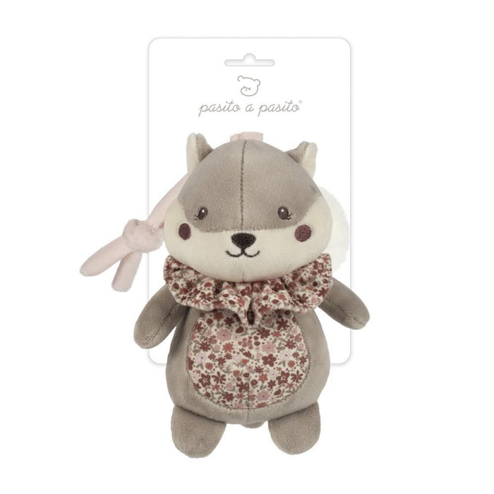 Peluche Musical Pasito a Pasito Squirrel Cherry Flowers