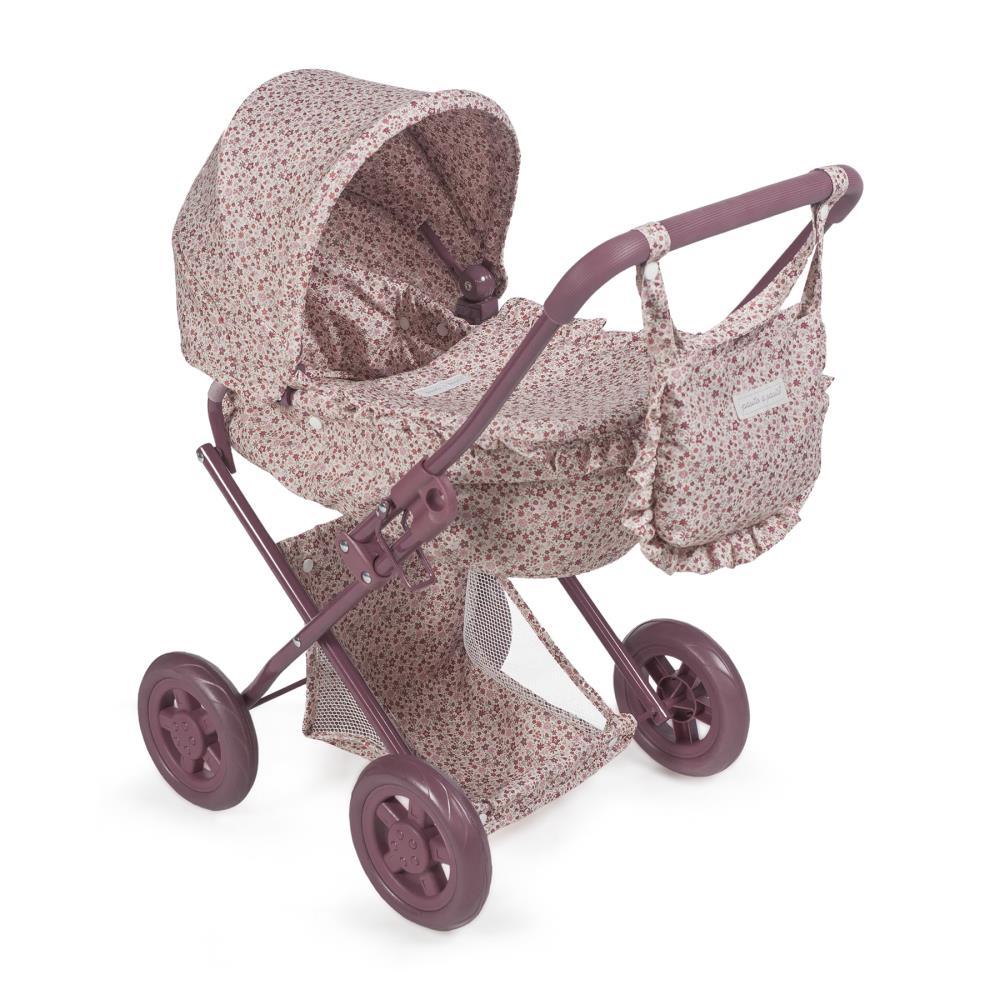 Pasito a Pasito Cherry Flowers Doll's Pram with Carrycot
