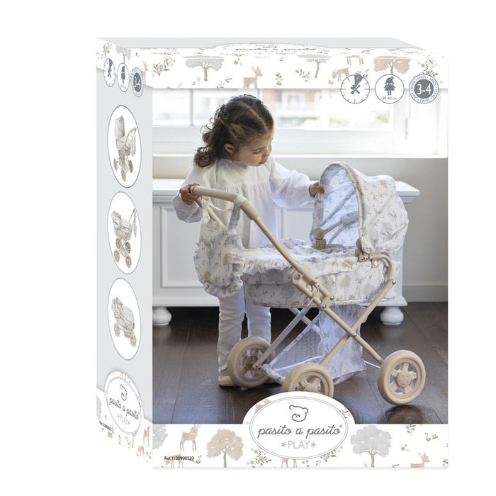 Carrinho com Alcofa para Boneca Pasito a Pasito Nara