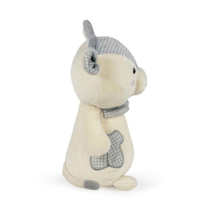 Peluche Pasito a Pasito Cow Little Bloom Grey 24cm