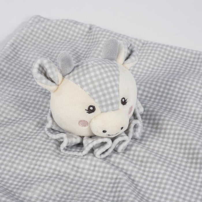 Doudou Pasito a Pasito Cow Little Bloom Grey