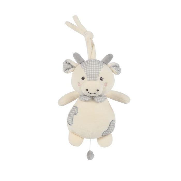 Peluche Musical Pasito a Pasito Cow Little Bloom Grey