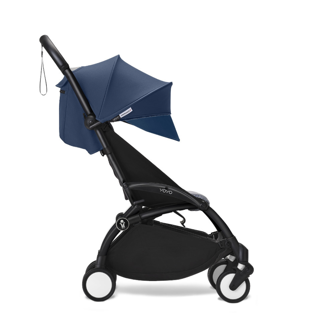 Chasis negro Stokke Yoyo³ + Pack de colores Yoyo + 6M Air France Azul